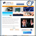 Screen shot of the Hybrid Business Solutions Ltd website.