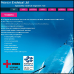 Screen shot of the D Pearson (Electrical) Ltd website.