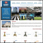 Screen shot of the Sant Management Ltd website.