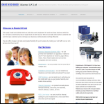 Screen shot of the Doorphones Services Ltd website.