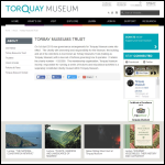 Screen shot of the Torbay Museums Trust website.