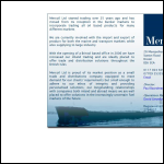 Screen shot of the Mercoil Ltd website.