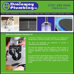 Screen shot of the Drainways Ltd website.