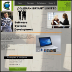 Screen shot of the Coleman Bryant Ltd website.