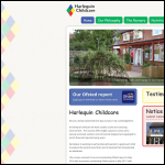 Screen shot of the Harlequin Design & Development Ltd website.