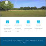 Screen shot of the Carswell Golf Club Ltd website.