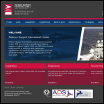 Screen shot of the Defence Support International Ltd website.
