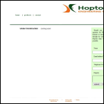 Screen shot of the Hopton Engineering Ltd website.