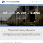 Screen shot of the Constructive Evaluation Ltd website.