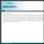 Screen shot of the London Wharf Plc website.