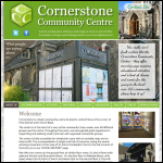 Screen shot of the Cornerstone Community Centre (Hove) website.