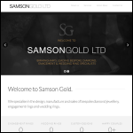 Screen shot of the Samson Gold Ltd website.