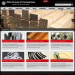 Screen shot of the Elite Aluminium Systems Ltd website.