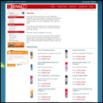 Screen shot of the Rensu Distribution Ltd website.