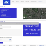 Screen shot of the J.T.F. Motor Services Ltd website.