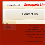 Screen shot of the Sternpark Ltd website.