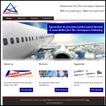Screen shot of the Aero Fabrications Ltd website.