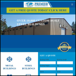 Screen shot of the Premier Building & Design Ltd website.