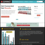 Screen shot of the Connect - Education & Business website.