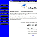 Screen shot of the The College Company Ltd website.