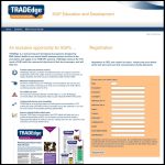 Screen shot of the Tradedge Ltd website.