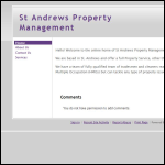 Screen shot of the St Andrews Property Management Ltd website.