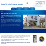 Screen shot of the John Nicholls Funeral Service Ltd website.