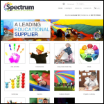 Screen shot of the Spectrum Educational Ltd website.