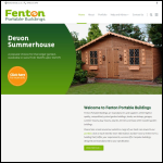 Screen shot of the Fenton Portable Buildings Ltd website.