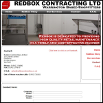Screen shot of the Red Box Contracting Ltd website.