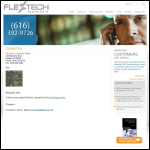 Screen shot of the Flextech L Ltd website.