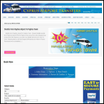 Screen shot of the Airport Coaches Ltd website.