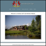 Screen shot of the Antrobus Golf Club Ltd website.