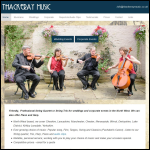 Screen shot of the Thackeray Music Productions Ltd website.