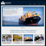 Screen shot of the Munro Electrical Services Ltd website.
