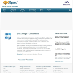 Screen shot of the Epax Transport Ltd website.