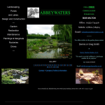 Screen shot of the Abbey Waters Ltd website.
