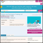 Screen shot of the Shildon & Darlington Training Ltd website.