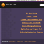Screen shot of the Eyeline Opticians Ltd website.