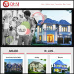 Screen shot of the Ohm Construction Ltd website.