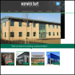 Screen shot of the Warwick Burt Construction Ltd website.