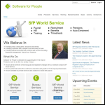 Screen shot of the Software for People Ltd website.