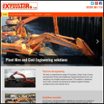 Screen shot of the Axminster Excavators Ltd website.