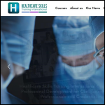 Screen shot of the HC Skills International Ltd website.