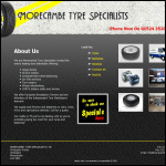 Screen shot of the Morecambe Tyre Specialists Ltd website.