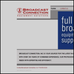 Screen shot of the Broadcast Connections Ltd website.
