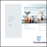 Screen shot of the Stafford Construction Ltd website.