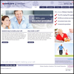 Screen shot of the Welcare Guardian Ltd website.