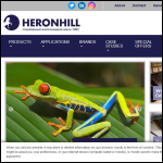 Screen shot of the Heronhill Air Conditioning Ltd website.