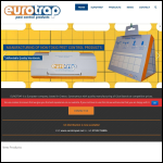 Screen shot of the Eurotrap Ltd website.
